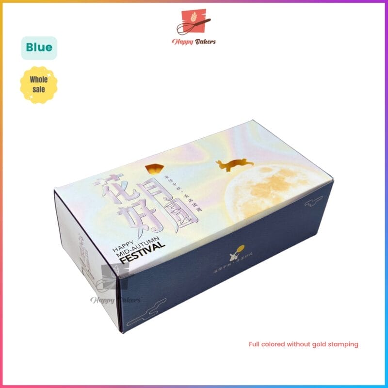 Mooncake 2pcs Box With Gold Stamping - Image 6