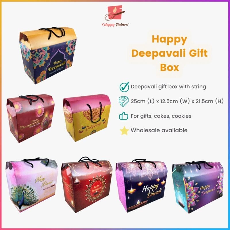 Happy Deepavali Gift Box With String Handle