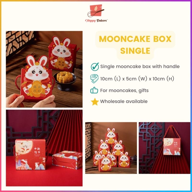 Mooncake Bunny Classical 1 Piece Box With Handle
