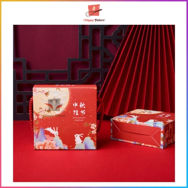 Mooncake Bunny Classical 1 Piece Box With Handle - Image 4