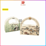 Two decorative mooncake boxes for the festival.