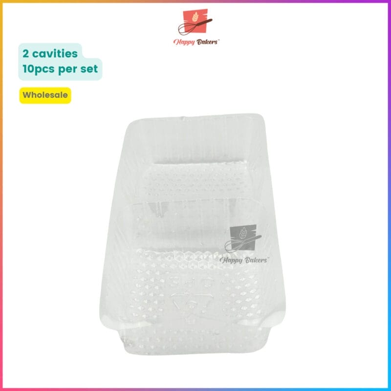 Mooncake 2 Cavities Plastic Tray 10pcs/Set - Image 5