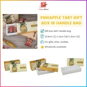 Pineapple Tart Gift Box With Handle Gift Bag