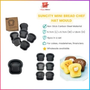 SUNCITY Little Chef Hat Bread Mould 6pcs/set