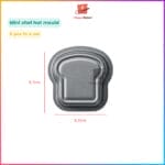 Mini chef hat mould, 6 pieces, 6.7cm each.