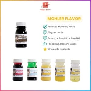 Variety of Mohler flavor pastes for baking
