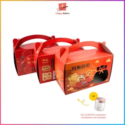 Lunar New Year Cakes Tarts 5pcs Gift Box - HAppyBakers