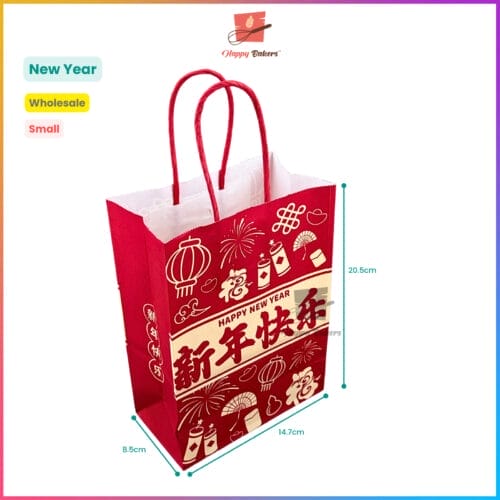 CNY Paper Bag Fortune Get Rich Prosperity - New Year - HappyBakers